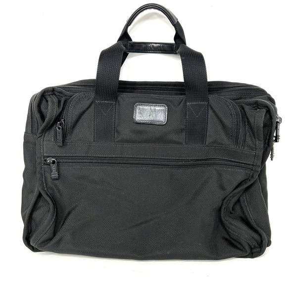 Tumi Mens Nylon Balistic Briefcase Black - Picture 1 of 8